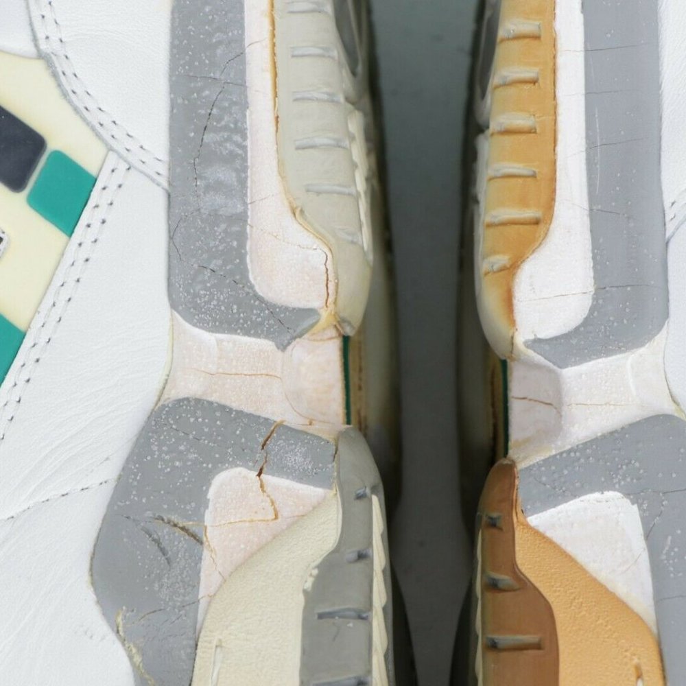 NOS Vintage 90s Adidas EQT Basketball Mid Sneakers Shoes White Green - Picture 7 of 11